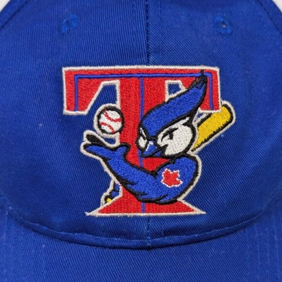 Vintage Toronto Blue Jays MLB Strapback Hat Puma Royal Blue Cap - Picture 2 of 6
